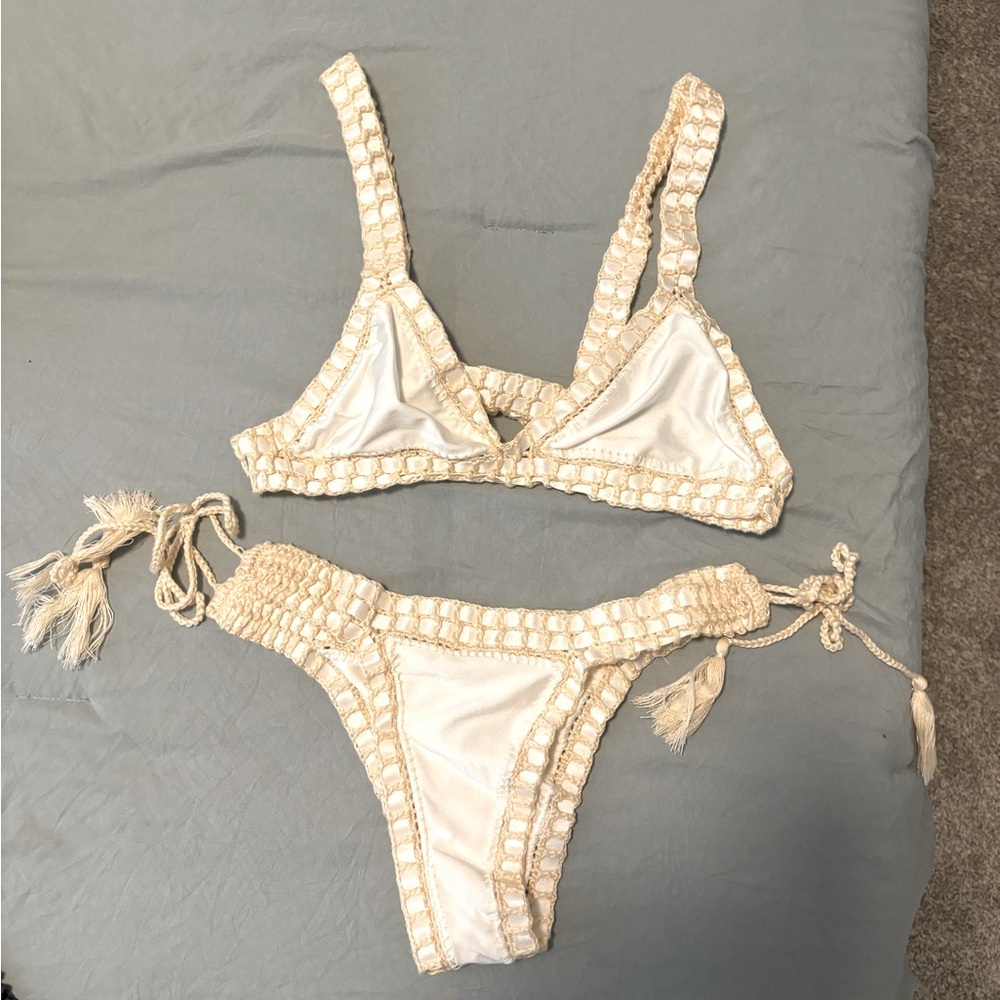 LuxSea white bikini